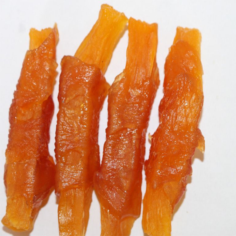 Crystal chicken wrapped sweet potato strips